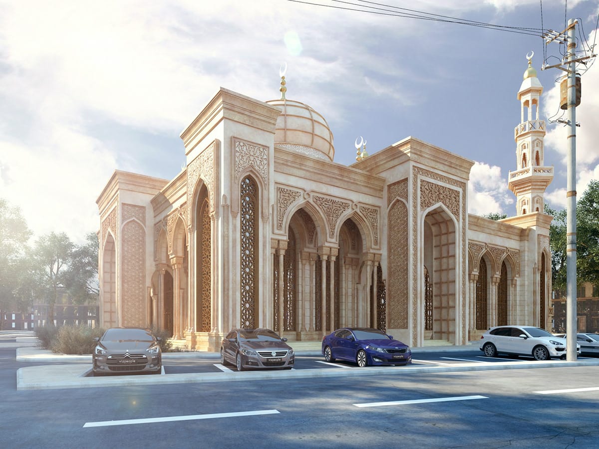 Desain Kekinian Masjid Darussalam OKU, Sumsel Karya Assiry Art